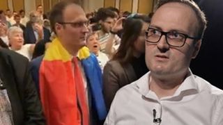 Nebunie la &icirc;nt&acirc;lnirea &rdquo;cumpănașilor&rdquo;! Alexandru Cumpănașu a intrat la congres pe acordurile trupei AC/DC și și-a &icirc;ntrebat soția dacă &icirc;i e frică de pușcărie!