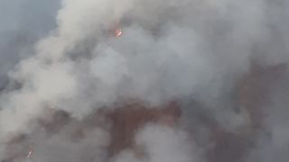 FOTO. Incendiu de proporții &icirc;n Alba. Zeci de pompieri &icirc;ncearcă să &icirc;l stingă