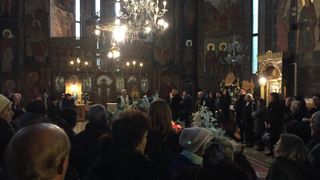 VIDEO | Primele imagini de la slujba de înmormântare a lui Mihai Constantinescu