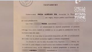 Testamentul lui Aurelian Preda a fost făcut public. Fata lui nu este menționată în act