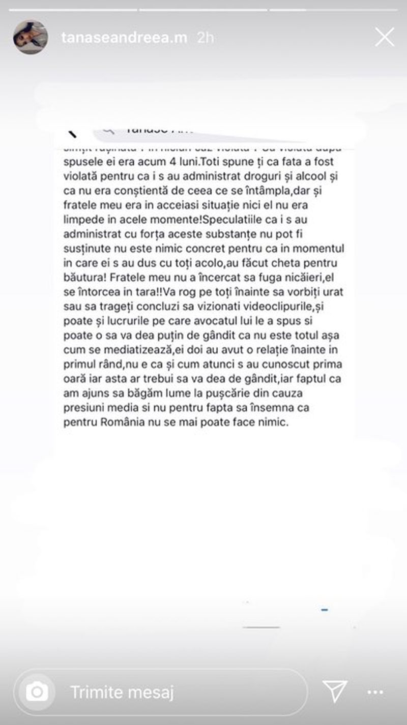 Sora tânărului care a violat-o și chinuit-o pe tânăra din Giurgiu, în ritualul satanic, revoltată pe jurnaliști: „Presa este deja pornită împotriva lui!"
