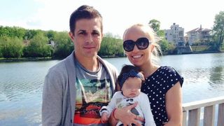 Marius Nae, iubita de azi, Andreea, si fetita lor