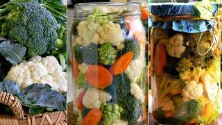 Rețetă colorată de murături. Combinație nemaipomenită: Conopidă cu broccoli și morcovi &icirc;n oțet