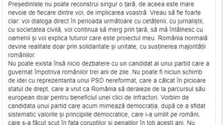 Klaus Iohannis declarații de ultimă oră: &bdquo;&Icirc;mpreună am reușit să ținem piept PSD&rdquo;