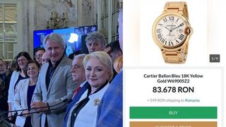 Viorica Dăncilă cu un ceas de lux la mână. Bijuteria este echivalentul a 119 pensii
