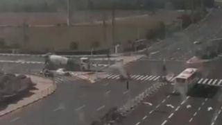Moment de panică pe o autostradă din Israel. O rachetă a fost lansată din Fâșia Gaza chiar in mijlocul traficului