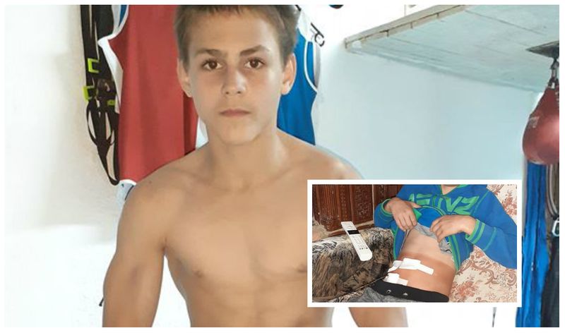 Clipe de panică pentru „Micul Hercule” după ce fratele său mai mic a fost operat de urgență