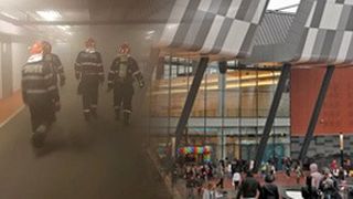 VIDEO | Incendiu puternic la unul dintre cele mai mari mall-uri din București