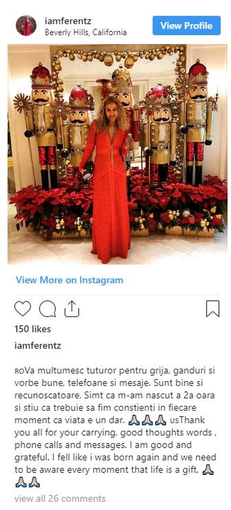 Vedetă din România, victima unui accident grav în SUA