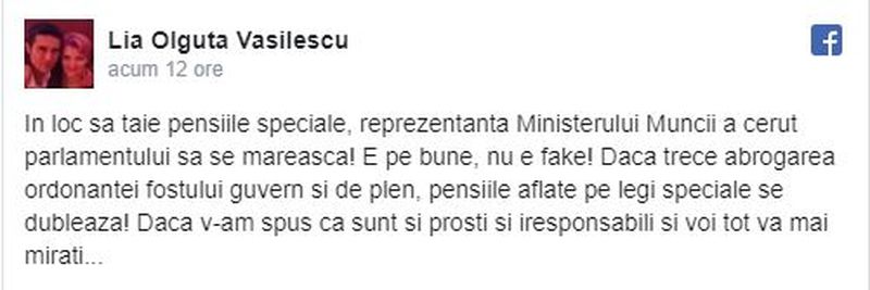 Olguța Vasilescu tună și fulgeră după ce Guvernul Orban a anunțat creșterea pensiilor speciale