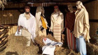 &Icirc;n Timișoara există o iesle de Crăciun care șochează toată țara