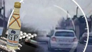 VIDEO | Un șofer băut,  drogat și fără permis s-a luat la întrecere cu polițiștii. Totul a fost filmat