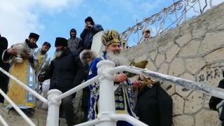 VIDEO | Imagini inedite cu &Icirc;nalt Prea Sfinţitul Teodosie, la slujba de Bobotează