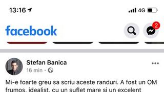Prima reacție a lui Ștefan Bănică jr. după moartea tragică a Cristinei Țopescu 