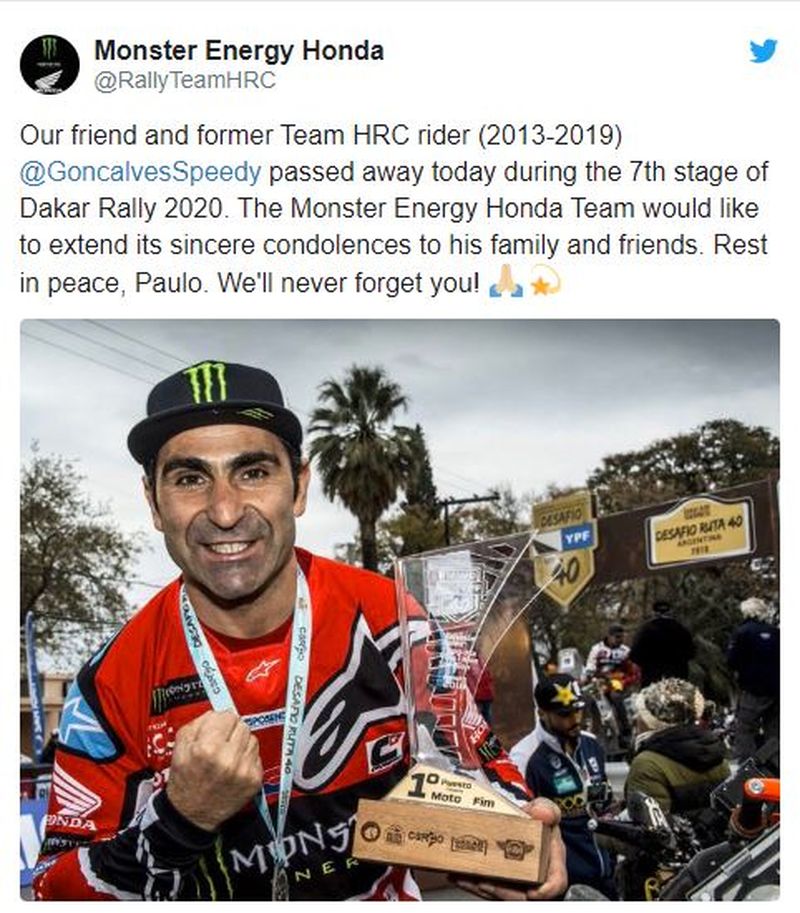 Lumea sportului este îndoliată. Un renumit motociclist și-a pierdut viața în timpul raliului de curse
