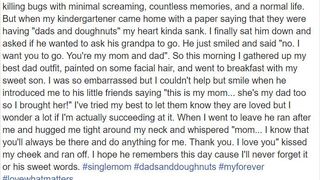 Gestul impresionant al unei mame care își crește singură copilul. Se deghizează în bărbat ca fiul ei să nu fie singur la petrecerea de la grădiniță