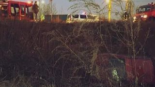 VIDEO | Imagini șocante de la teribilul accident din județul Constanța. Doi oameni au murit