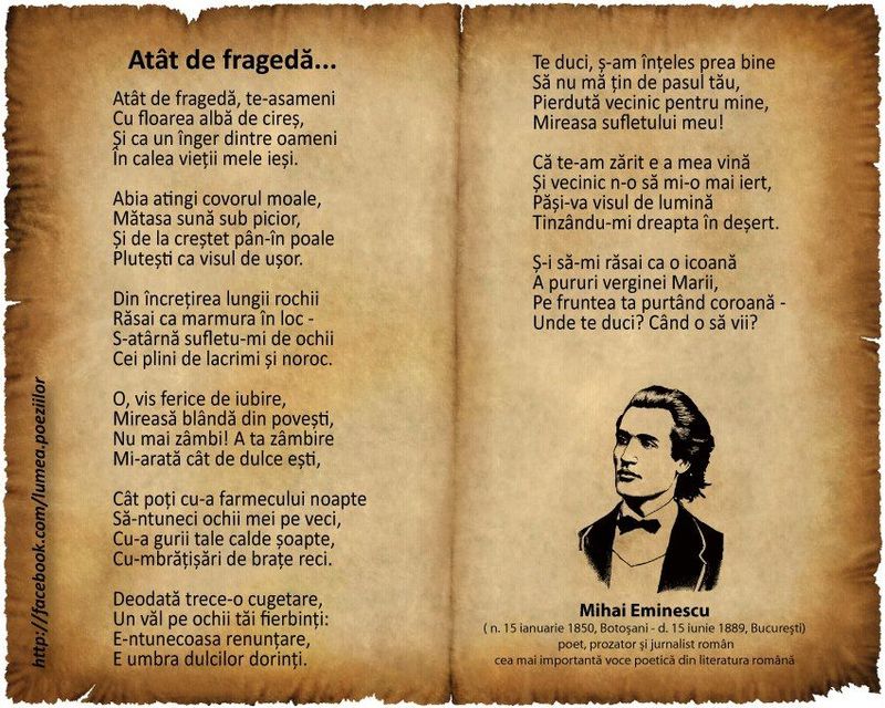  Mihai Eminescu poezii