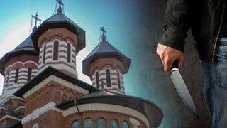 VIDEO | Scene terifiante &icirc;n fața bisericii. Un actor a &icirc;ncercat să &icirc;și ucidă soția