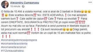 Alexandru Cumpănașu revoltat: &bdquo;O fetiță de 10 ANI violată normal, oral și anal de 2 bărbați!&rdquo;