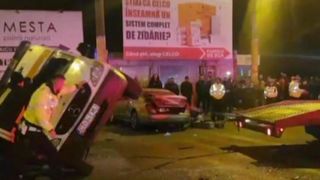 VIDEO | Ambulanță răsturnată la Constanța: 4 răniți. Imagini de la locul accidentului