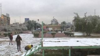 VIDEO | De ce ninge în Bagdad, pentru a doua oară în ultimii 100 de ani. Explicațiile unui fenomen neobișnuit