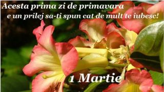 Mesaje de 1 Martie 2020 - Felicitari de 1 Martie 2020 - Urari de 1 Martie 2020 - Imagini cu mesaje de primavara
