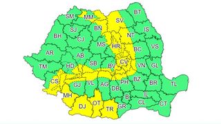 ANM a actualizat avertizarea cod galben de v&acirc;nt 