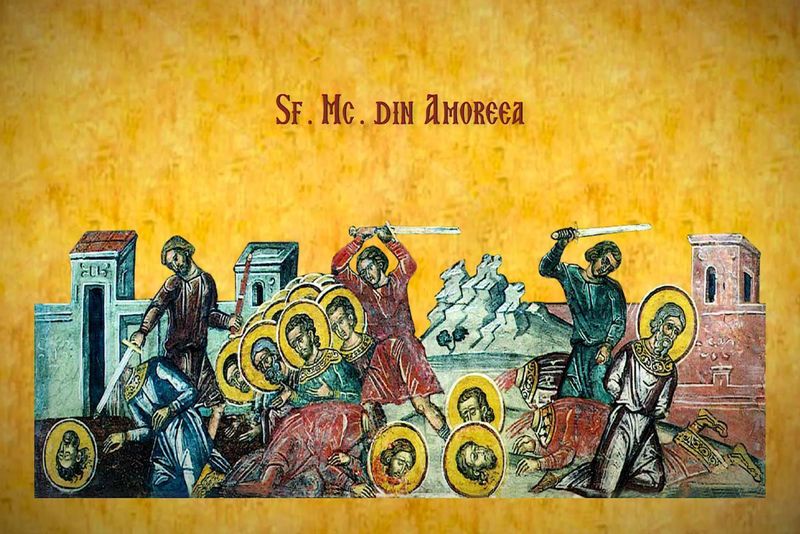 Sarbatoare 6 martie 2020 - Calendar ortodox - Sfintii 42 de Mucenici din Amoreea - Cei 42 de Mucenici din Amoreea - Mucenicii 2020