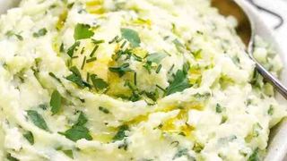 Piure de cartofi cu spanac