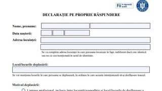 Model declaratie pe proprie raspundere online PDF