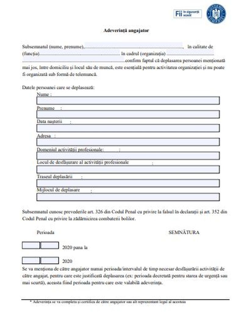 Declarație propria răspundere