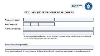 Declarație propria răspundere