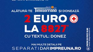 Inițiativa naționala de strângere de fonduri, #separaţidarîmpreună, demarată de Timișoreana alături de Crucea Roșie Română, lansează melodia „Împreună” in prima zi de Paște