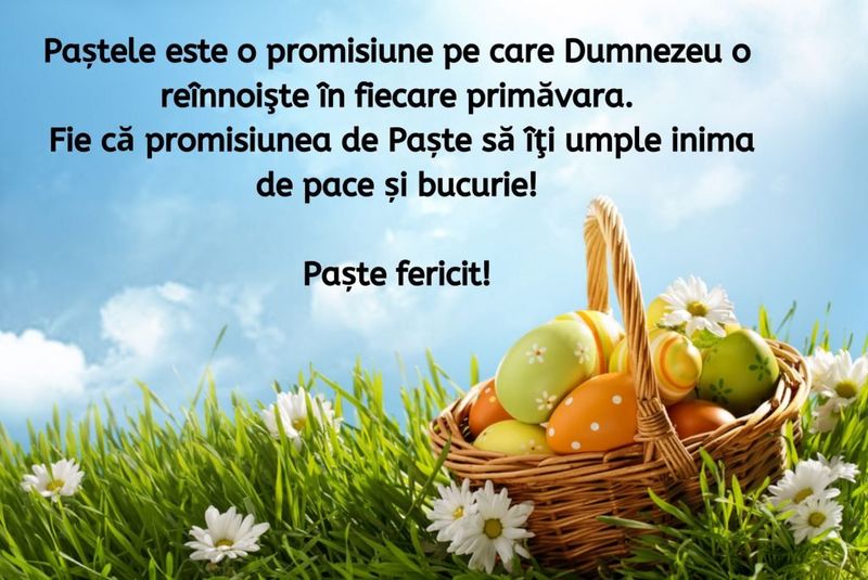 Felicitări Paște Fericit 2020. Imagini cu text: Hristos a Înviat!