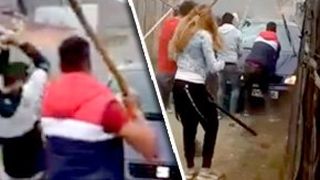 VIDEO| Bătaie cruntă cu bâte și furci, la Săcele