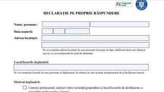 Declarația pe propria răspundere se schimbă