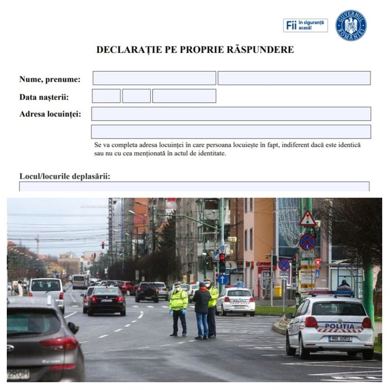 Noua declaraţie pe proprie răspundere 15 mai