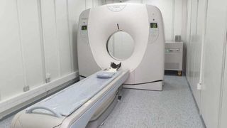 Computer tomograf care permite depistarea pe loc a infectării cu COVID-19, la Institutul ”Matei Balş”