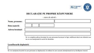 Declarația pe proprie răspundere 15 mai. Descarcă aici noul model care trebuie completat
