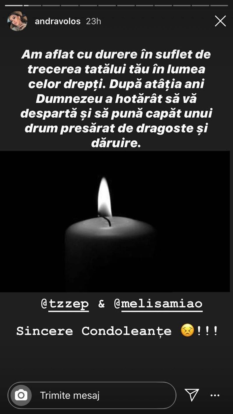 doliu andra voloș de la puterea dragostei