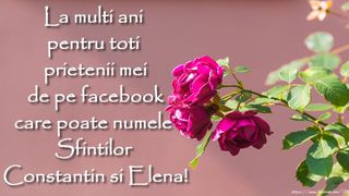 LA MULŢI ANI de Sf. Constantin şi Elena