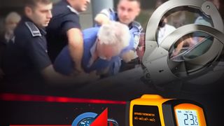 VIDEO | Încătuşat după ce a refuzat termoscanarea