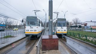 Două tramvaie s-au ciocnit &icirc;n Bucureşti