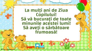 La mulţi ani de 1 iunie! Imagini, mesaje şi felicitări de Ziua Copilului