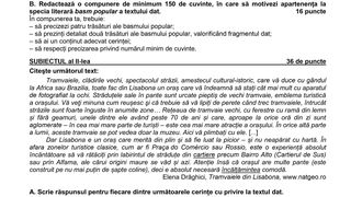 Subiecte Evaluare Nationala 2020 Romana