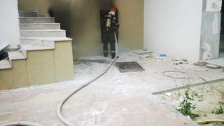 Incendiu la subsolul unui hotel din Mamaia Nord