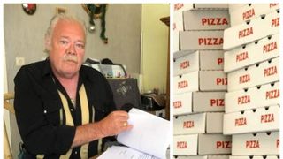 Caz inedit - Un pensionar este hărțuit de nouă ani cu pizza