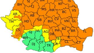 O nouă avertizare meteo! Iată care sunt judeţele afecte de codul portocaliu