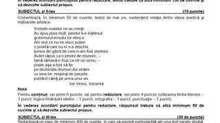 Variante BAC 2020 Rom&acirc;nă